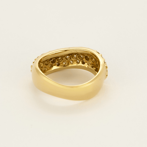 Bague 50 Bague mouvementée en or jaune et diamants 58 Facettes DV5004-1