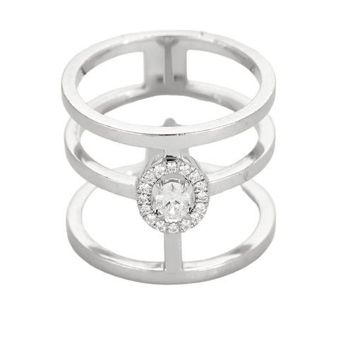 Bague 51 Messika Bague White Gold Diamond Ring, white gold, Diamond 58 Facettes DV25154-1