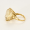 Bague 53 Bague coktail en or jaune et citrine 58 Facettes DV24426-3-53-2