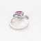 Bague Bague en or gris saphir rose et diamants 58 Facettes