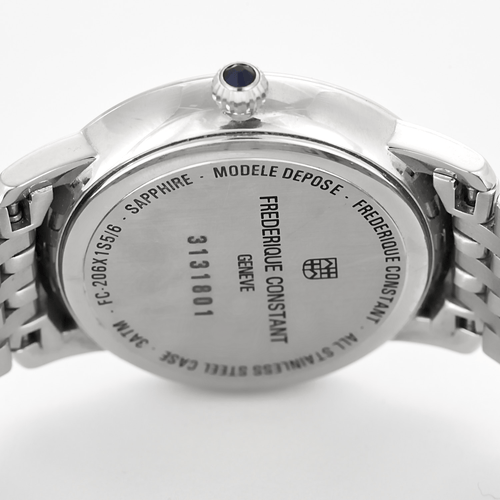 Montre FREDERIQUE CONSTANT - Slimline Moonphase - Montre en acier 58 Facettes DV22972-24