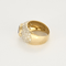 Bague 56 Bague Jonc en or jaune, or gris, saphir et diamants 58 Facettes DV24448-1-56-3