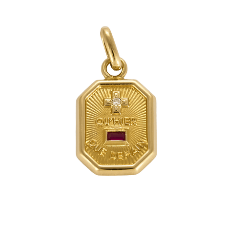 Pendentif Augis Pendentif Pendentif Or jaune Diamant 58 Facettes DV20103-7