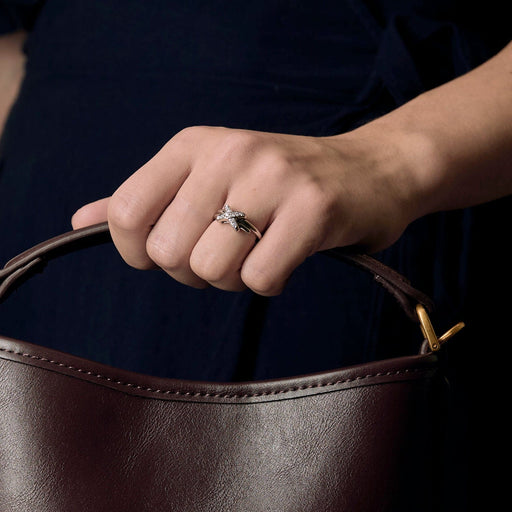 Bague 51 CHAUMET - Bague Jeux de Liens en or gris et diamants 58 Facettes DV24412-2