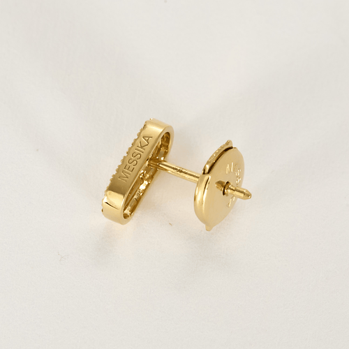 Boucles d'oreilles MESSIKA - Puce Move Uno - Boucles d'oreilles en or jaune et diamants 58 Facettes DV25630-1