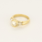 Bague 51 Bague solitaire en or jaune et diamants 58 Facettes DV25249-2-51-2