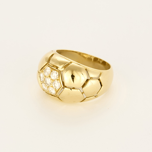 55 ALDEBERT- Bague en or jaune et diamants 58 Facettes DV25249-1