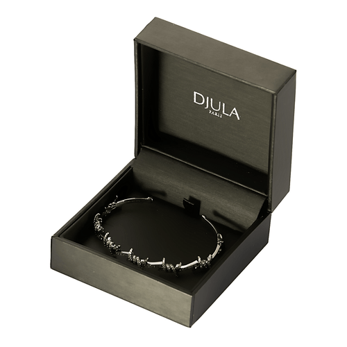 Bracelet DJULA - Barbelé - Bracelet jonc or noirci et diamant 58 Facettes DV24433-2