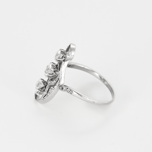 Bague 57,5 Bague Diamant en or blanc et diamants 58 Facettes DV12539-3-575-5