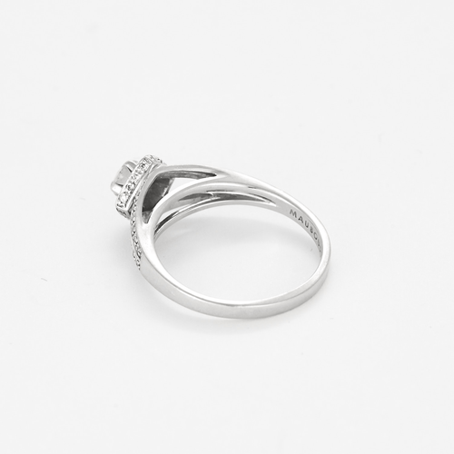 Bague 53.5 Mauboussin - Solitaire Love my Love N°3 - Bague en or blanc et diamants 58 Facettes DV11983-5