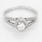 Bague 53.5 Mauboussin - Solitaire Love my Love N°3 - Bague en or blanc et diamants 58 Facettes DV11983-5