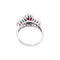 Bague 58 Bague en or blanc 750 sertie de rubis et diamants 58 Facettes 35218