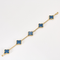 Bracelet Van Cleef & Arpels - Vintage Alhambra - Bracelet en or jaune et agate bleue 58 Facettes DV8241-4