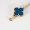 Bracelet Van Cleef & Arpels - Vintage Alhambra - Bracelet en or jaune et agate bleue 58 Facettes DV8241-4