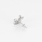 Boucles d'oreilles Boucles d'oreilles fleurs en or blanc et diamants 58 Facettes DV12539-4