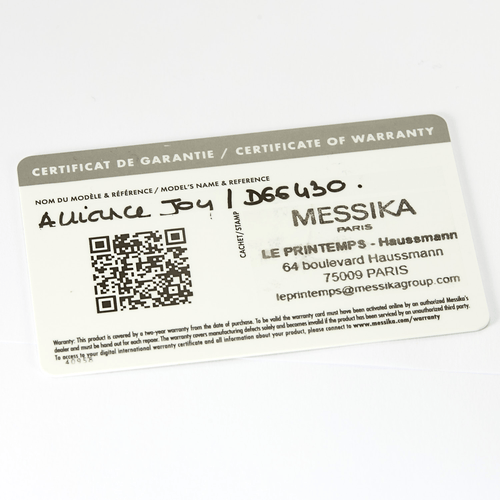 Bague 49 Messika - Joy - Alliance en or gris et diamants 58 Facettes DDV13879-5