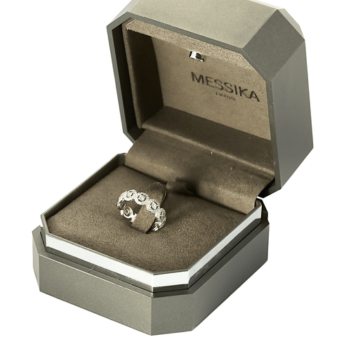 Bague 49 Messika - Joy - Alliance en or gris et diamants 58 Facettes DDV13879-5