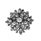 Broche Broche Fleur en or, argent et diamants 58 Facettes DV23466-2