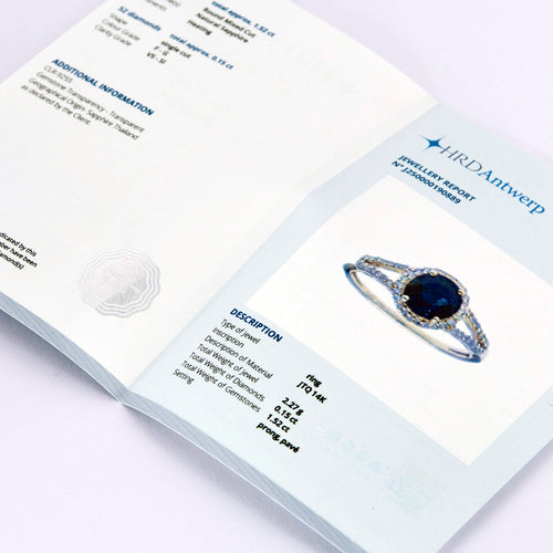 Bague en or jaune saphir et diamants