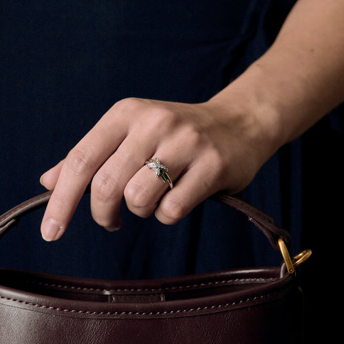 CHAUMET - Bague Jeux de Liens en or gris et diamants