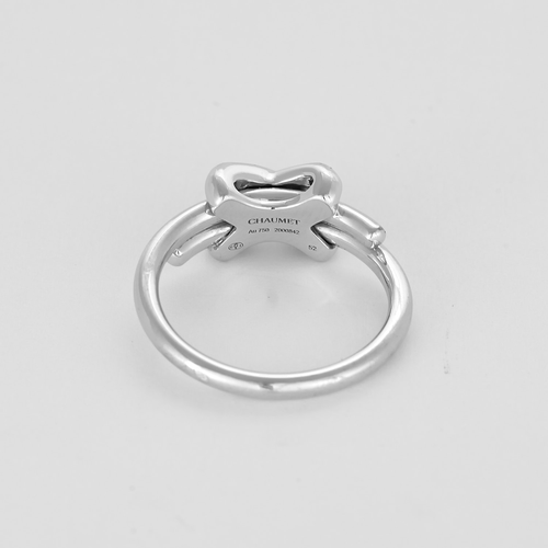 CHAUMET - Bague Jeux de Liens en or gris et diamants