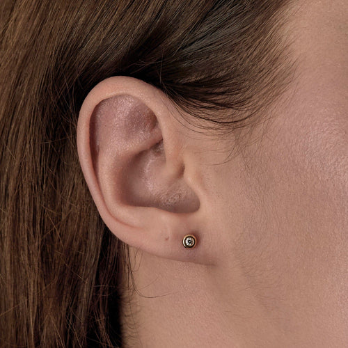 Boucles d'oreilles Tiffany & Co - Puces d'oreilles en or rose et diamants 58 Facettes DV25951-2