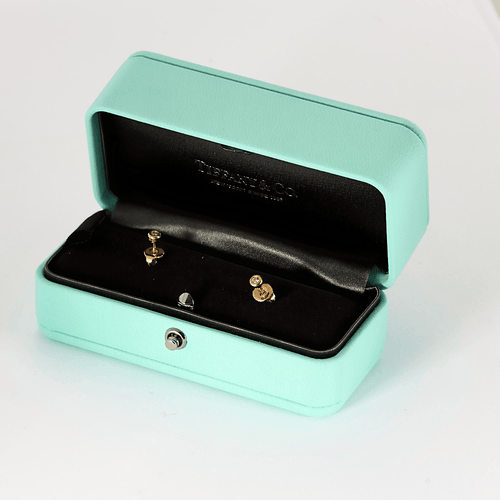 Boucles d'oreilles Tiffany & Co - Puces d'oreilles en or rose et diamants 58 Facettes DV25951-2