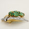 Broche Suzanne Belperron - Rare Broche en or jaune diamants et émeraudes 58 Facettes DV23466-7