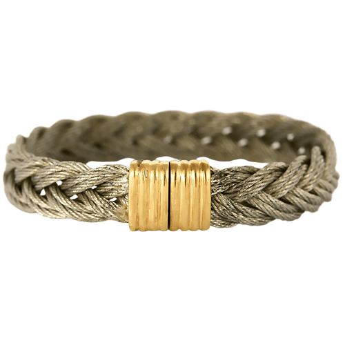 Bracelet FRED - FORCE 10 Vintage - Bracelet en acier et or jaune 58 Facettes DV26267-3