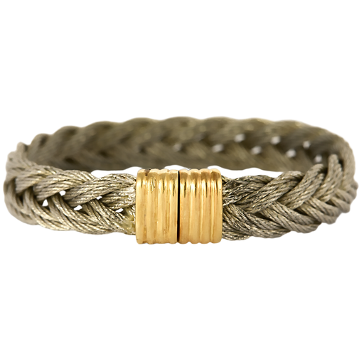 FRED - FORCE 10 Vintage - Bracelet en acier et or jaune