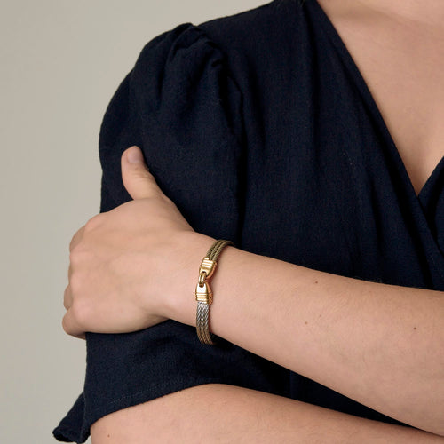Bracelet FRED - Force 10 Vintage - Bracelet or et acier 58 Facettes DV26267-2