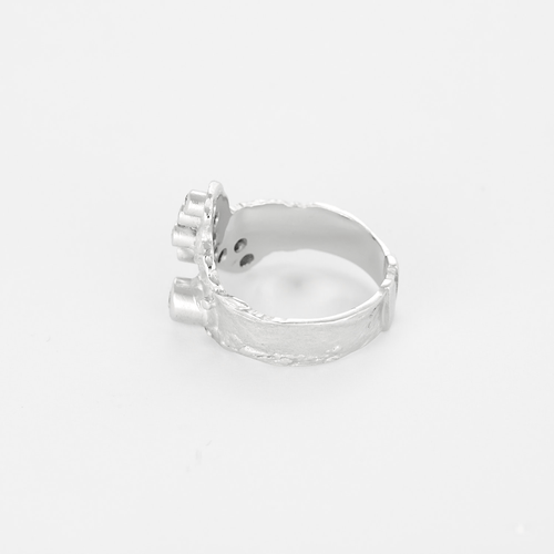Bague Laurent Tschiegg - Bague moderniste en or blanc et diamants 58 Facettes DV23512-2