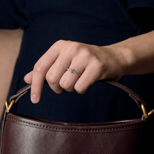 Messika - Joy XS - Bague en or blanc et diamants