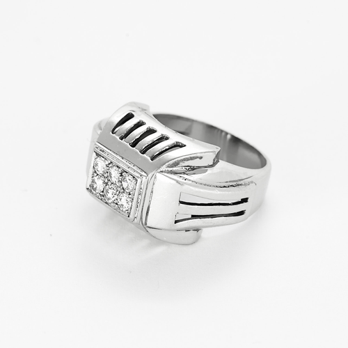 Bague 47,5 Importante bague en platine et diamants 58 Facettes DV3470-12-475-5