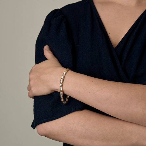 Bracelet Bracelet en or jaune et diamants 58 Facettes DV26327-2