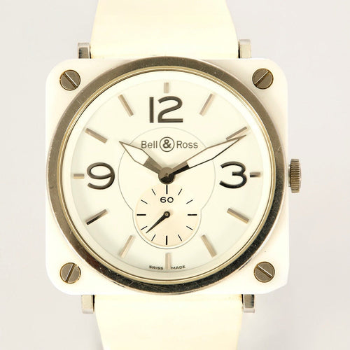 Montre Montre Bell & Ross BRS WHITE CERAMIC 58 Facettes DV24943-2