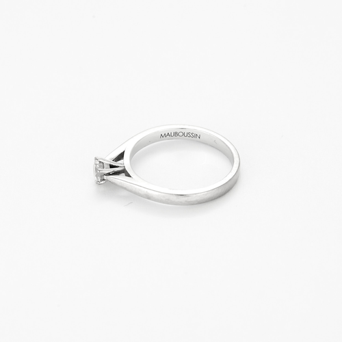 Mauboussin - Six de toi - Bague Solitaire en or blanc et diamants