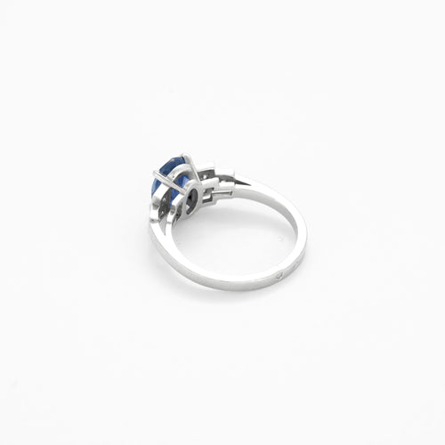 Bague 52,5 Bague en platine, saphir et diamants 58 Facettes DV11567-1-525-6