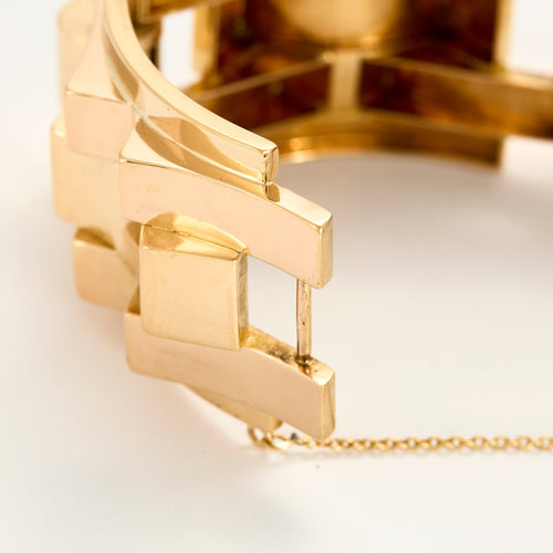 Bracelet Important Bracelet Tank en or jaune et or rose 58 Facettes DV25443-1