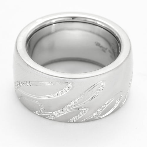 Bague 54 CHOPARD - Chopardissimo - Bague en or gris et diamants 58 Facettes DV23962-5