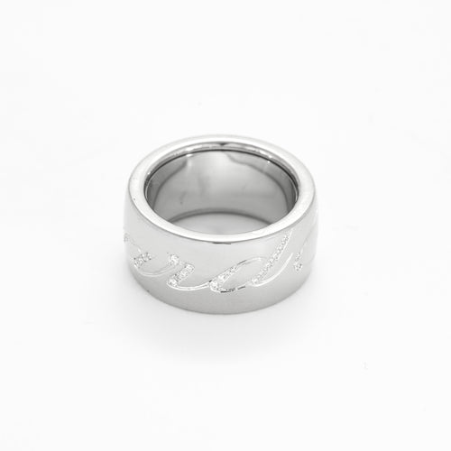 Bague 54 CHOPARD - Chopardissimo - Bague en or gris et diamants 58 Facettes DV23962-5