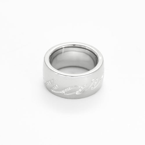 Bague 54 CHOPARD - Chopardissimo - Bague en or gris et diamants 58 Facettes DV23962-5