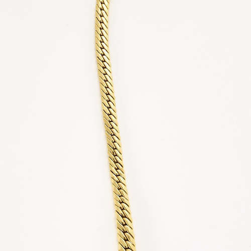 Collier Chaîne en or jaune à maille gourmette en chute 58 Facettes DV0942-7
