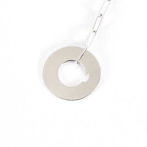 DINH VAN - Cible - Collier négligé en or blanc