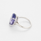 Bague en or gris et tanzanite 9.21 carats