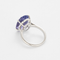 Bague en or gris et tanzanite 9.21 carats