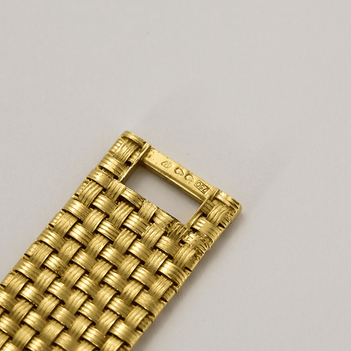 Vacheron Constantin - Montre en or jaune à boitier carré à pans coupés à mouvement quartz 58 Facettes DV26220-7