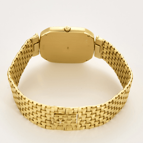 Vacheron Constantin - Montre en or jaune à boitier carré à pans coupés à mouvement quartz 58 Facettes DV26220-7
