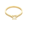 Bague Solitaire en or jaune et diamants