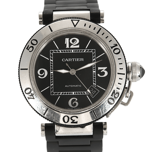 Montre CARTIER - PASHA - Montre en acier à boitier rond à mouvement automatique 58 Facettes DV0916-3